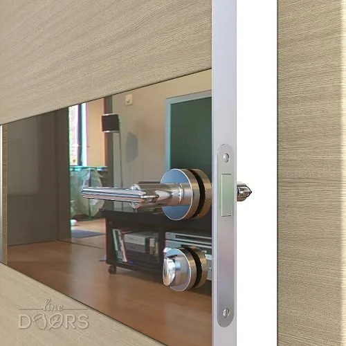 Дверь межкомнатная DO-501 Неаполь/зеркало Бронза