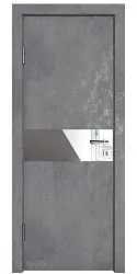ШИ дверь DO-609 Бетон темный/Зеркало
