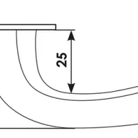 Дверная ручка NC-7 CRO
