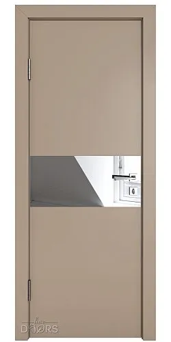 Дверь межкомнатная DO-501 Латте софт/Зеркало