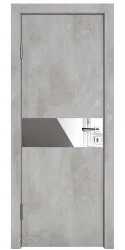 ШИ дверь DO-609 Бетон светлый/Зеркало