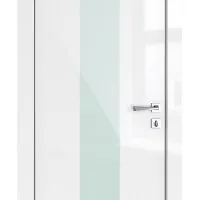 ШИ дверь DO-610 Белый глянец/стекло Белое