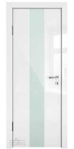 ШИ дверь DO-610 Белый глянец/стекло Белое