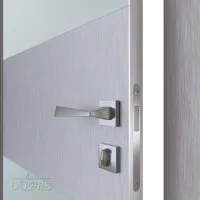 Дверь межкомнатная DO-508 Металлик/Снег