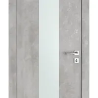 Дверь межкомнатная DO-510 Бетон светлый/Снег