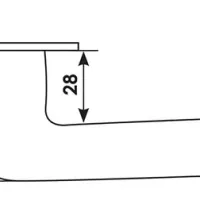 Дверная ручка NC-6 CRO