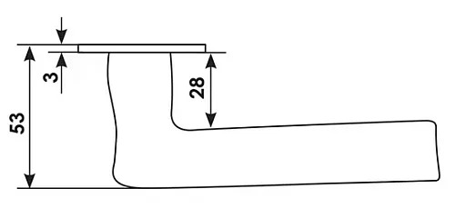 Дверная ручка NC-6 CRO