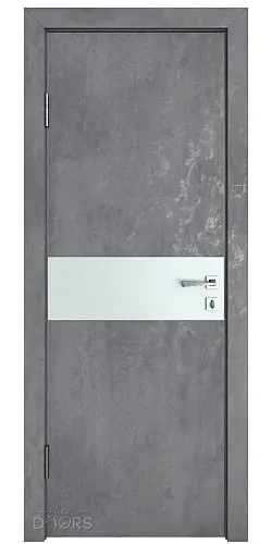 ШИ дверь DO-609 Бетон темный/Снег