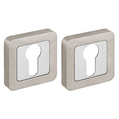 Накладка Fuaro (Фуаро) под цилиндр ET.K.XM52 (ET XM) SN/CP-3 матовый никель/хром