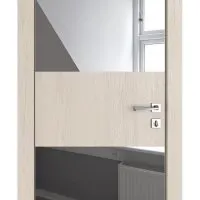 Дверь межкомнатная DO-508 Ясень капучино/Зеркало