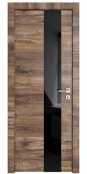 ШИ дверь DO-604 Лофт темный/стекло Черное