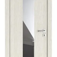 ШИ дверь DO-610 Белая лиственница/Зеркало