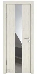 ШИ дверь DO-610 Белая лиственница/Зеркало