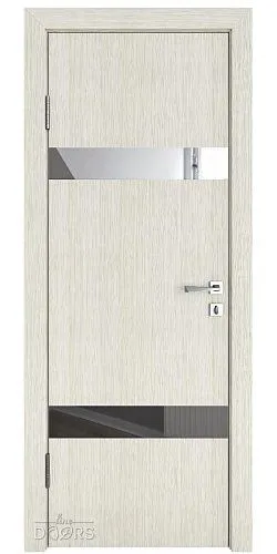 ШИ дверь DO-602 Белая лиственница/Зеркало