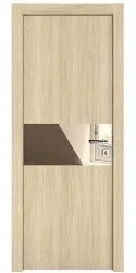ШИ дверь DO-601 Дуб светлый/зеркало Бронза