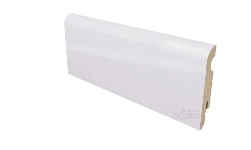 Плинтус Белый глянец ПВХ
