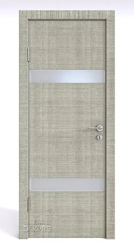 ШИ дверь DO-602 Серый дуб/Снег