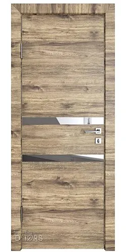 Дверь межкомнатная DO-513 Лофт светлый/Зеркало