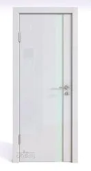 Дверь межкомнатная DO-507 Белый глянец/стекло Белое