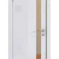 Дверь межкомнатная DO-507 Белый глянец/зеркало Бронза