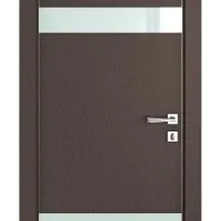 Дверь межкомнатная DO-502 Бронза/стекло Белое