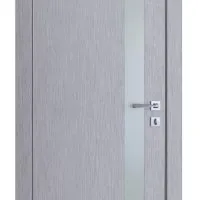 Дверь межкомнатная DO-507 Металлик/Снег