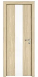 ШИ дверь DO-610 Дуб светлый/стекло Белое