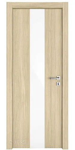 ШИ дверь DO-610 Дуб светлый/стекло Белое