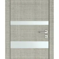 Дверь межкомнатная DO-512 Серый дуб/Снег