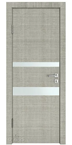Дверь межкомнатная DO-512 Серый дуб/Снег