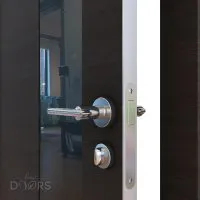 ШИ дверь DO-604 Венге горизонтальный/стекло Черное