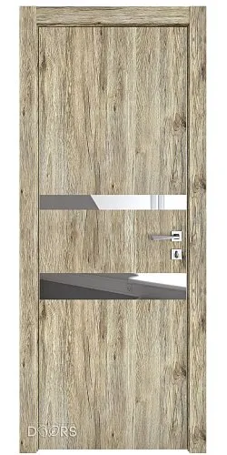ШИ дверь DO-612 Рустик натуральный/Зеркало