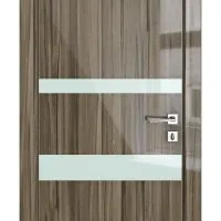 Дверь межкомнатная DO-512 Сосна глянец/стекло Белое