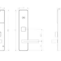 Электронный гостиничный онлайн замок HSU-9953BT-S