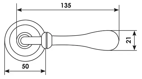 Дверная ручка CC-2 OBA