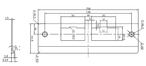 Электронный гостиничный замок HSU-9910-PECL