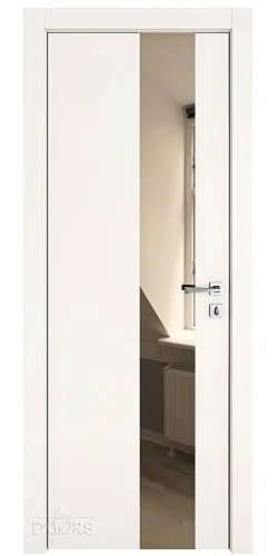 Дверь межкомнатная DO-504 Сливки/зеркало Бронза