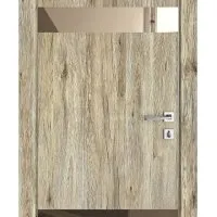 ШИ дверь DO-602 Рустик натуральный/зеркало Бронза