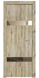 ШИ дверь DO-602 Рустик натуральный/зеркало Бронза