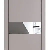 ШИ дверь DO-609 Серый бархат/Зеркало