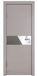 ШИ дверь DO-609 Серый бархат/Зеркало