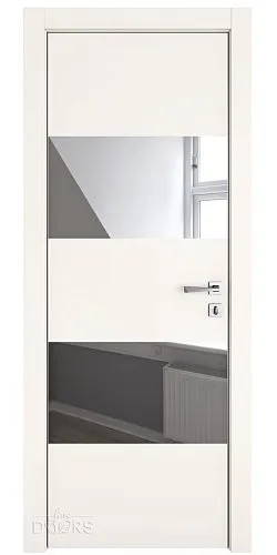 Дверь межкомнатная DO-508 Сливки/Зеркало