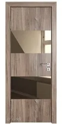 ШИ дверь DO-608 Орех седой светлый/зеркало Бронза