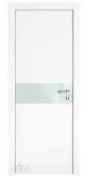 Дверь межкомнатная DO-509 Жемчуг/стекло Белое