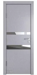 Дверь межкомнатная DO-512 Металлик/Зеркало