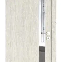 Дверь межкомнатная DO-507 Белая лиственница/Зеркало