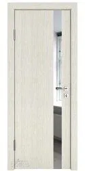 Дверь межкомнатная DO-507 Белая лиственница/Зеркало
