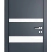 Дверь межкомнатная DO-512 Мэджик ПЭТ/стекло Белое