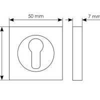 Накладка на евроцилиндр LUX-KH-S5 CSA