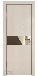 ШИ дверь DO-609 Ясень капучино/зеркало Бронза